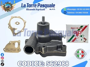 562988 POMPA ACQUA TRATTORE FIAT 25C 311C 312C ORIGINALE OMP - Imagen 1 de 7