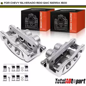 2x Front Disc Brake Caliper for Cadillac Escalade Chevrolet Silverado GMC Sierra - Picture 1 of 8