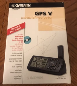 Garmin GPS V Deluxe Bundle MapSource CD Manuals Cable VHS Guide Free Shipping - Picture 1 of 14