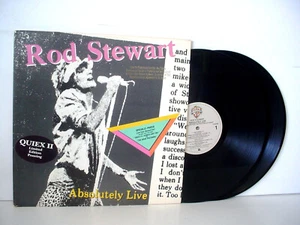 ROD STEWART Absolutely Live PROMO QUIEX II Audiophile Double LP WB Promotional - Picture 1 of 6