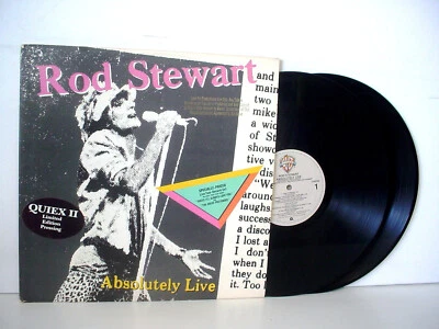 ROD STEWART Absolutely Live PROMO QUIEX II Audiophile Double LP WB Promotional - Image 1 of 4