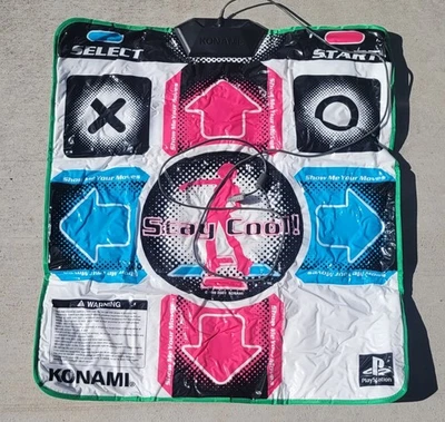 Konami Sony Playstation 1-2 Dance Dance Revolution Game Pad Dance Mat  - Image 1 of 4