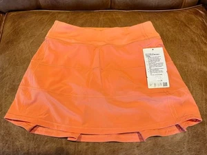Lululemon Pace Rival Mid-Rise Skirt Sunny Coral Size 4 Long - NWT - Picture 1 of 4