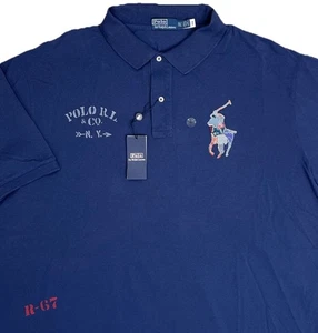 Men's Polo Ralph Lauren S/S Shirt Large Pony 3XLT Tall Blue NEW $168 - Picture 1 of 7