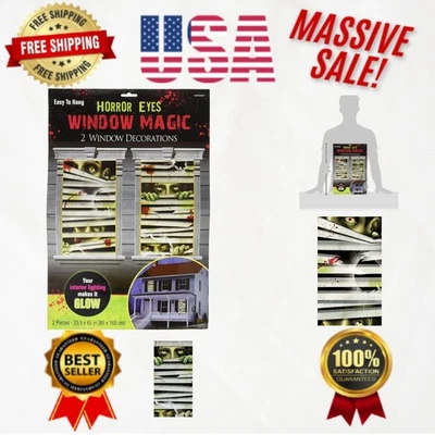 Halloween Horror Ojos - Fácil Aplicación Brilla en la Oscuridad Decoración para Fiestas Foto 1 de 4