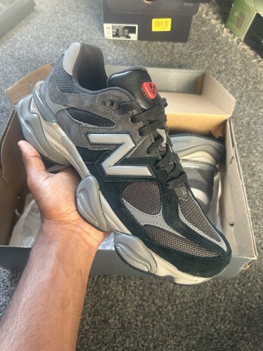 New Balance 9060 Scarpe da Ginnastica Uomo Nero Grigio Uk9.5