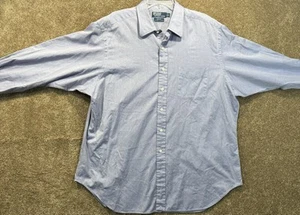 POLO RALPH LAUREN Mens Andrew Long Sleeve Button Down - 18 34/35 2 Ply Cotton - Picture 1 of 9