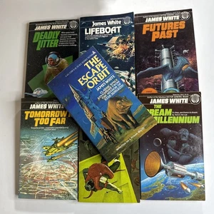 Vintage James White 7 Book Lot -- Sci-Fi Del Rey Lifeboat, Deadly Litter... - Picture 1 of 15