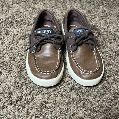 Sperry верхний сидер ребенка ясельного возраста молодежи лодки туфли коричневый повседневный комфорт мокасины размер 13 м - Изображение 1 из 4