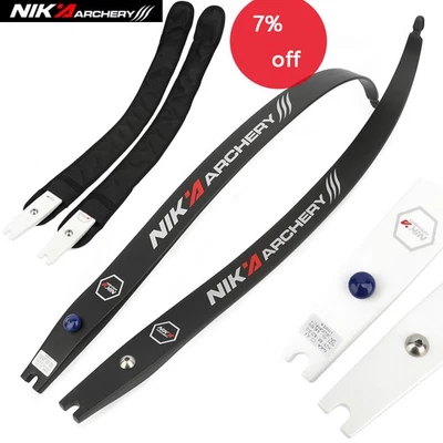 ILF Recurve Bow Limbs Carbon Archery 12-50lbs H25-68" Target Hunting NIKA C2 - Image 1 of 4