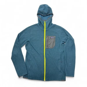 Patagonia R1 Air Full-Zip Hoody Herren Medium Blau Regulator Wandern Freizeit Outdoor - Bild 1 von 10
