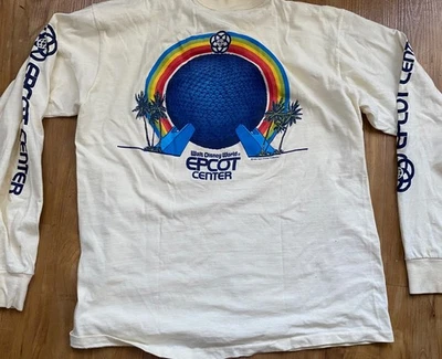 1982 CAMISETA VINTAGE AÑOS 80 DISNEY WORLD EPCOT CENTER TALLA L DISNEYLAND MICKEY MOUSE Foto 1 de 4