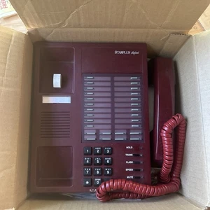 Komplett überholtes Vodavi Starplus Digital SP-1412-60 verbessertes Telefon (burgund) - Bild 1 von 5