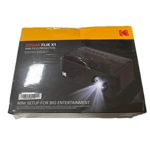 NUEVO KODAK FLIK X1 Mini Pico Proyector Portátil Compacto-Sellado - Imagen 1 de 7