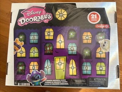 Disney Doorables Haunted Halloween Figures Countdown Calendar 14 figures - Image 1 of 4
