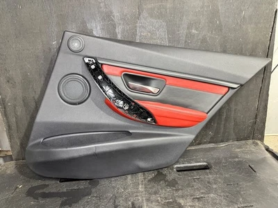 Panel de puerta interior trasero derecho BMW F80 M3 15-18 cuero merino sakhir naranja OEM Foto 1 de 4