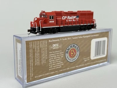 Bachmann N-Scale #66353 Loco EMD GP40  Headlights, DCC Sound-CP Rail #4608 - Image 1 of 4