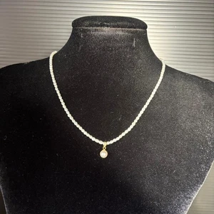 Perlenkette 18K Gelbgold weiß aus Japan - Bild 1 von 24