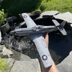 P-51 Mustang Fighter Plane Set Building Blocks Bricks In Original Box - Picture 1 of 9