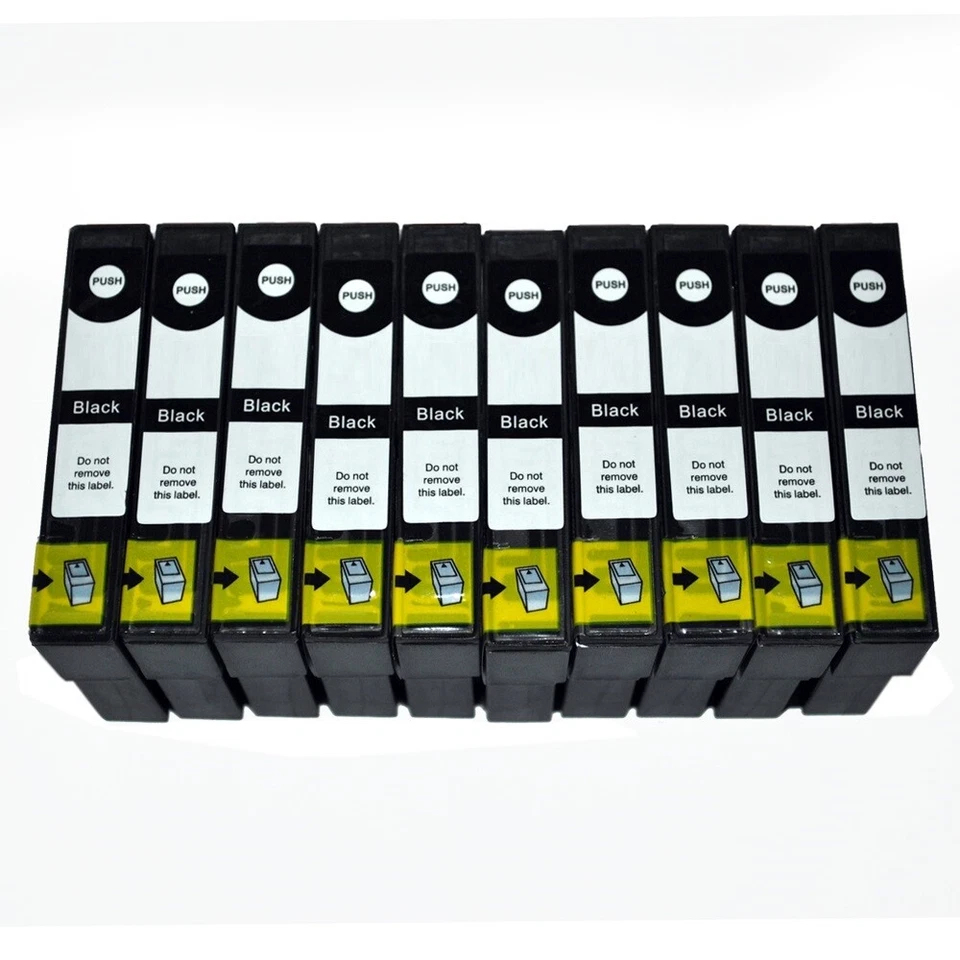 10 XL Schwarze Druckerpatronen für Epson WF-2010W 2510 2520WF 2630 2650 2660 - Bild 1 von 1