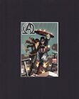 8X10" Matted Print Postcard Comic Book Cover Art, New Avengers #17 (2014)