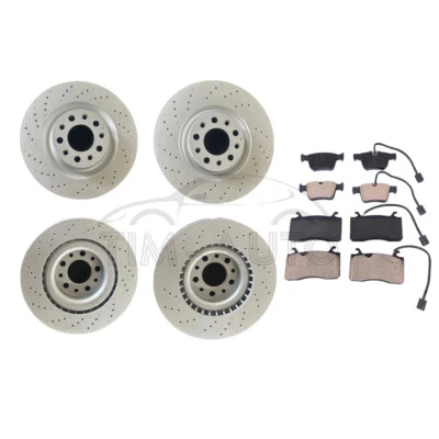 FOR Alfa Romeo Stelvio front rear brake pads & rotors drilled upgrade Foto 1 de 4