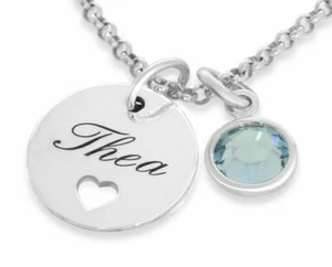 Cadena con nombre 925 plata grabado cadena joyería bautizo cadena infantil comunión  - Imagen 1 de 7