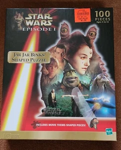 Star Wars Episode 1 Jar Jar Binks Shaped 100 Piece Puzzle NEW Sealed 1999 Hasbro - Picture 1 of 3