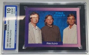 Tarjeta Pink Floyd ISA 10 gemas como nueva graduada 1991 Brockum Rockcards ROCK & ROLL BAND - Imagen 1 de 2