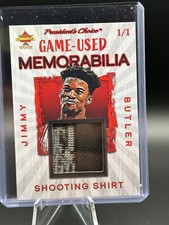 President's Choice RARE 1/1 GAME-USED Jimmy Butler Chicago Bulls Shirt Patch!