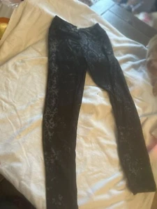 Lularoe kids leggings Tween girl Black aztec sz 12-16 - Picture 1 of 4