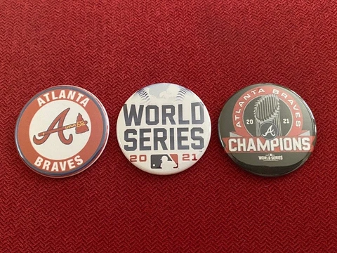 Atlanta Braves World Series Champions memorabilia -  3 x 1.75" fridge magnets Cover