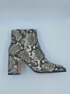 BCBGeneration Women's Stein Block Heel Bootie 5.5 Man Made Snake Skin - Picture 1 of 7