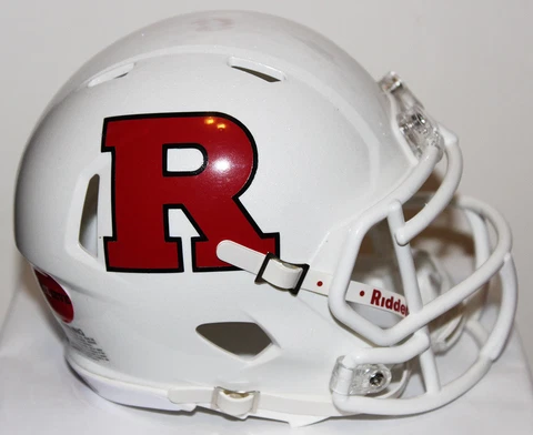 2018 Rutgers Scarlet Knights Custom Riddell Mini Helmet vs Indiana Cover