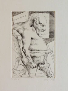 Gravure etching incisione Acquaforte ATTARDI UGO Prova d'Autore 1976 - Picture 1 of 1