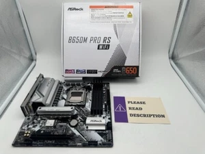 ASRock B650M Pro RS WiFi AM5 AMD SATA 6Gb/s Micro ATX Motherboard READ/FOR PARTS - Afbeelding 1 van 9