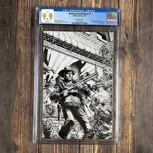 The Walking Dead Deluxe #1 CGC 9.9 WP Finch Sketch Virgin Cover, Comics Vault Li - Picture 1 of 2