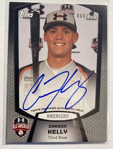 2011 Carson Kelly Bowman Topps Under Armour All America Auto 80/225 SP NICE