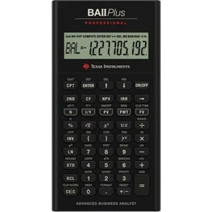 Calculadora financiera profesional Texas Instruments IIBAPRO/TBL/1L1 BA II Plus - Imagen 1 de 2