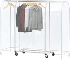Clear Garment Cover for Rack Clothing Rack Cover for Storage Heavy Duty Dust... - Picture 1 of 7