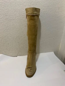 Christian Dior Wildleder Schnee Keil Stiefel neutral mit Reißverschluss Keil Gr. 39 Gr. 9 - Bild 1 von 16