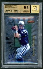 1998 Bowman's Best Peyton Manning 7B RC AUTO TRUE 9.5 GEM MINT+