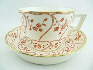 ANTIQUE MINTONS CUP AND SAUCER - KENT- RUST - Rd No 29993 Pattern g5588 - Picture 1 of 9