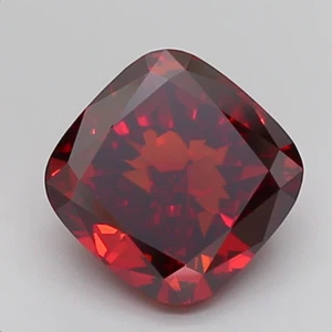 3.15 CT Red Cushion Cut Lab Grown Diamond For Ring - Picture 1 of 1
