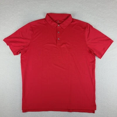 Camisa polo masculina Bobby Joness 2XL XXL vermelha coleção desempenho H20 - Imagem 1 de 4