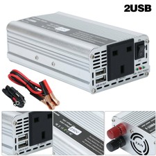 1500W Car Caravan inverter DC 12V to AC 220V Power Converter 2USB 
