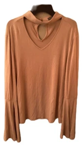 earthbound trading co Gr. M Wms. Langes Stricktop mit Glockenärmeln BoHO - Bild 1 von 2