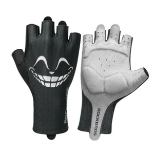 ROCKBROS Cycling Gloves Half Finger Shockproof Breathable MTB Bike Short Gloves - Picture 1 of 10