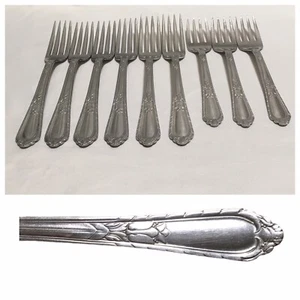 9 pc Independence USA Forks ~ Dinner and Salad ~ Silco Stainless Flatware - Picture 1 of 12