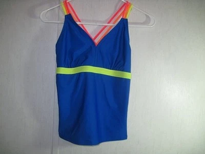 Xhilaration Girls Bathing Suit Top Tankini Size XL 14/16 UPF 50+ New With Tags - Image 1 of 2